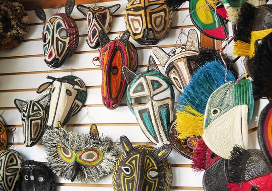 Masken als Souvenir in Panama City Masken als Souvenir in Panama City